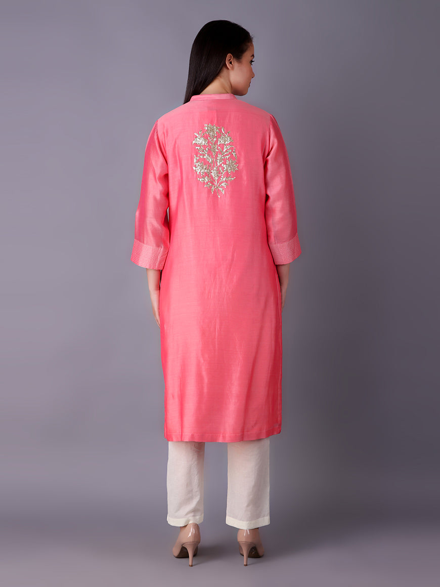 900763 SALMON TAJ GOLD FLOWER