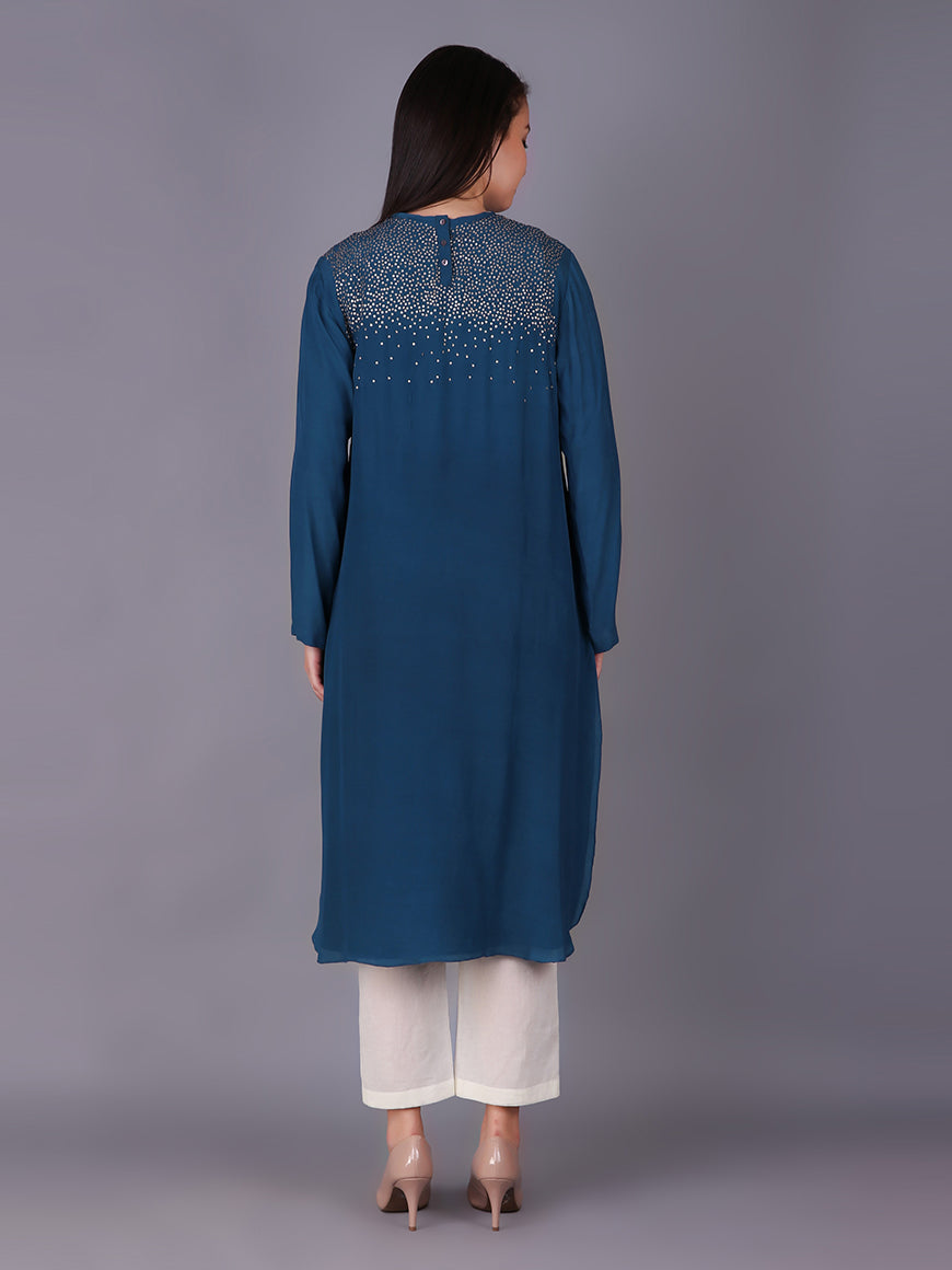 900971 MID NIGHT BLUE FLOWER BURST