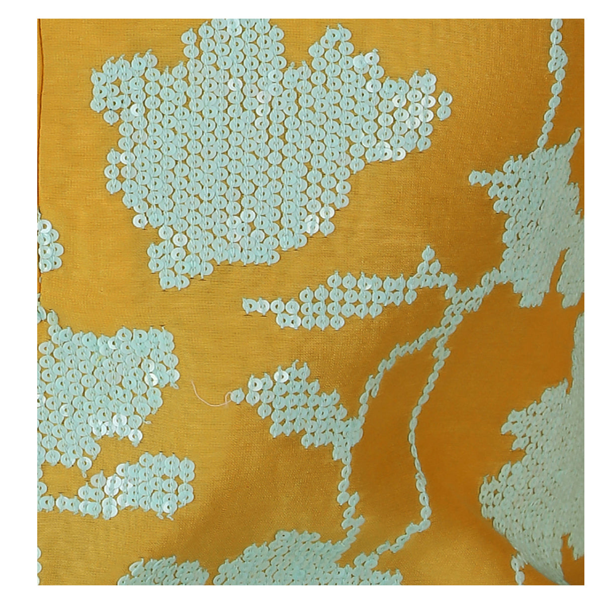 9001257 MUSTARD FLORAL BLOB CONTRAST