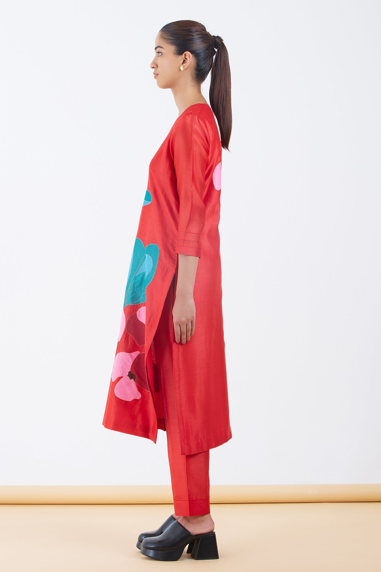 Silk Chanderi Kurta Set