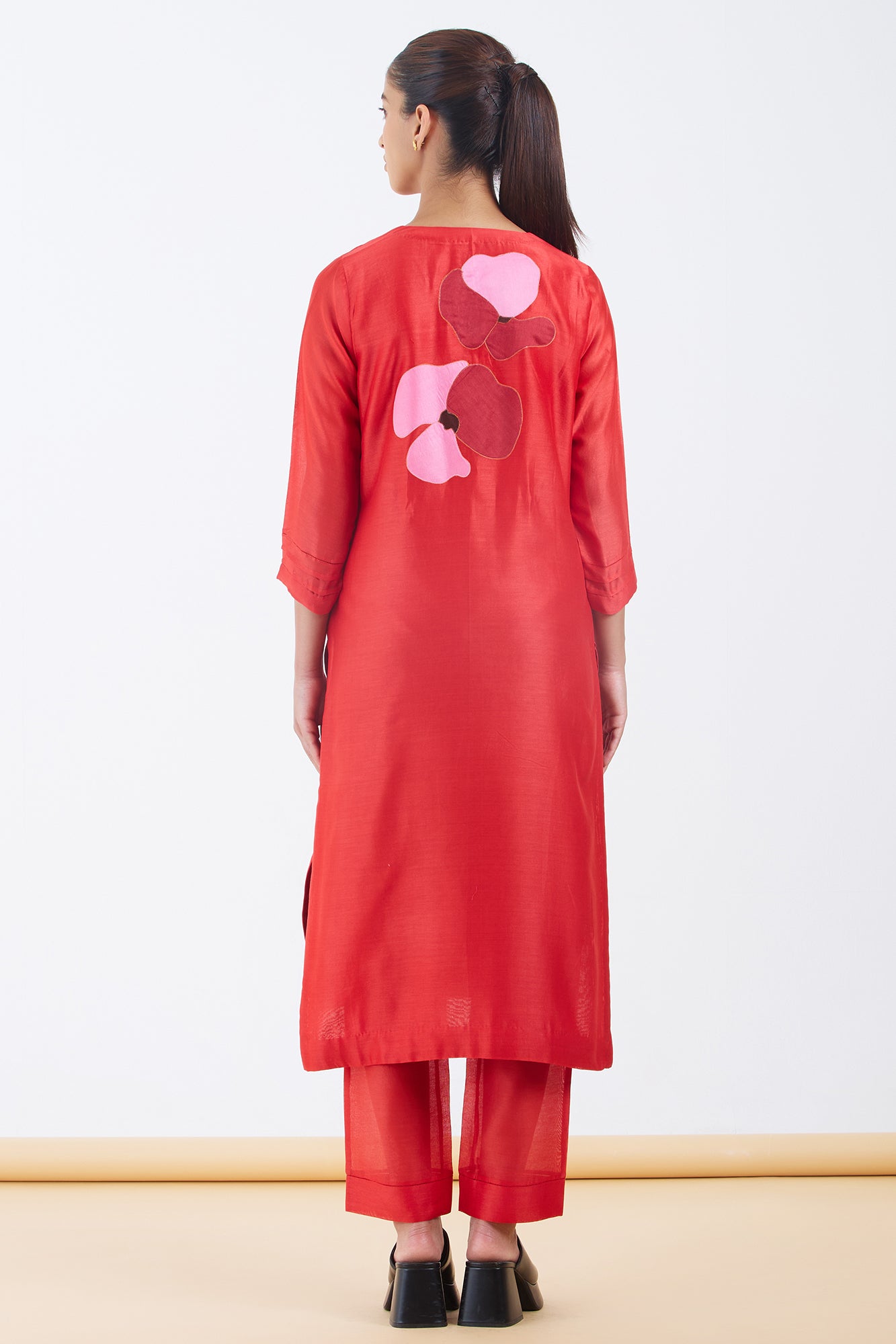 Silk Chanderi Kurta Set