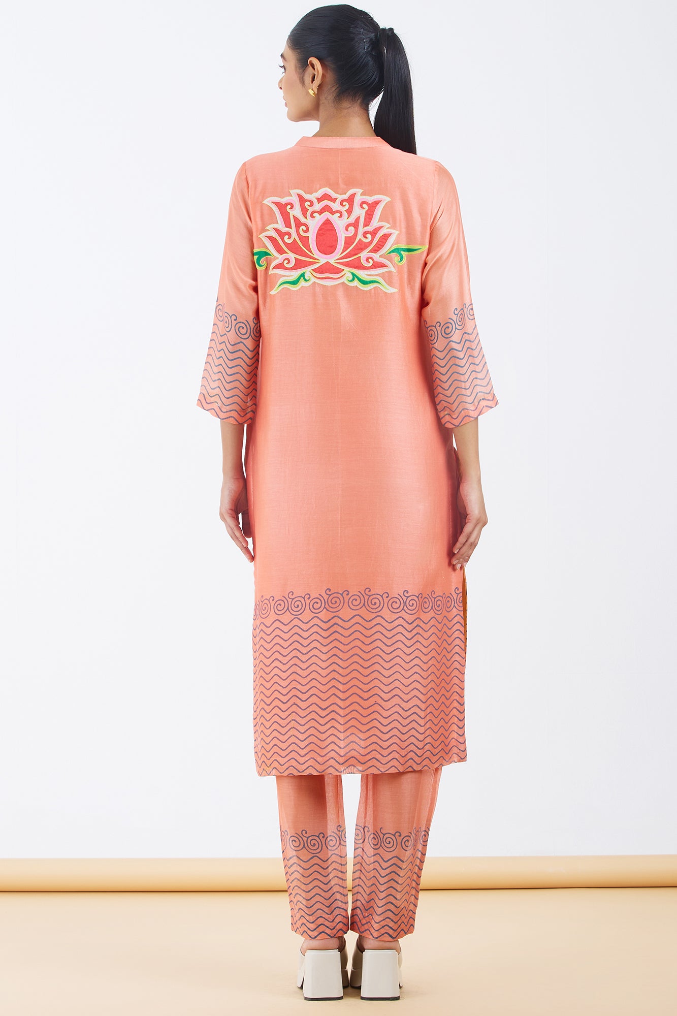 Silk Chanderi Kurta Set