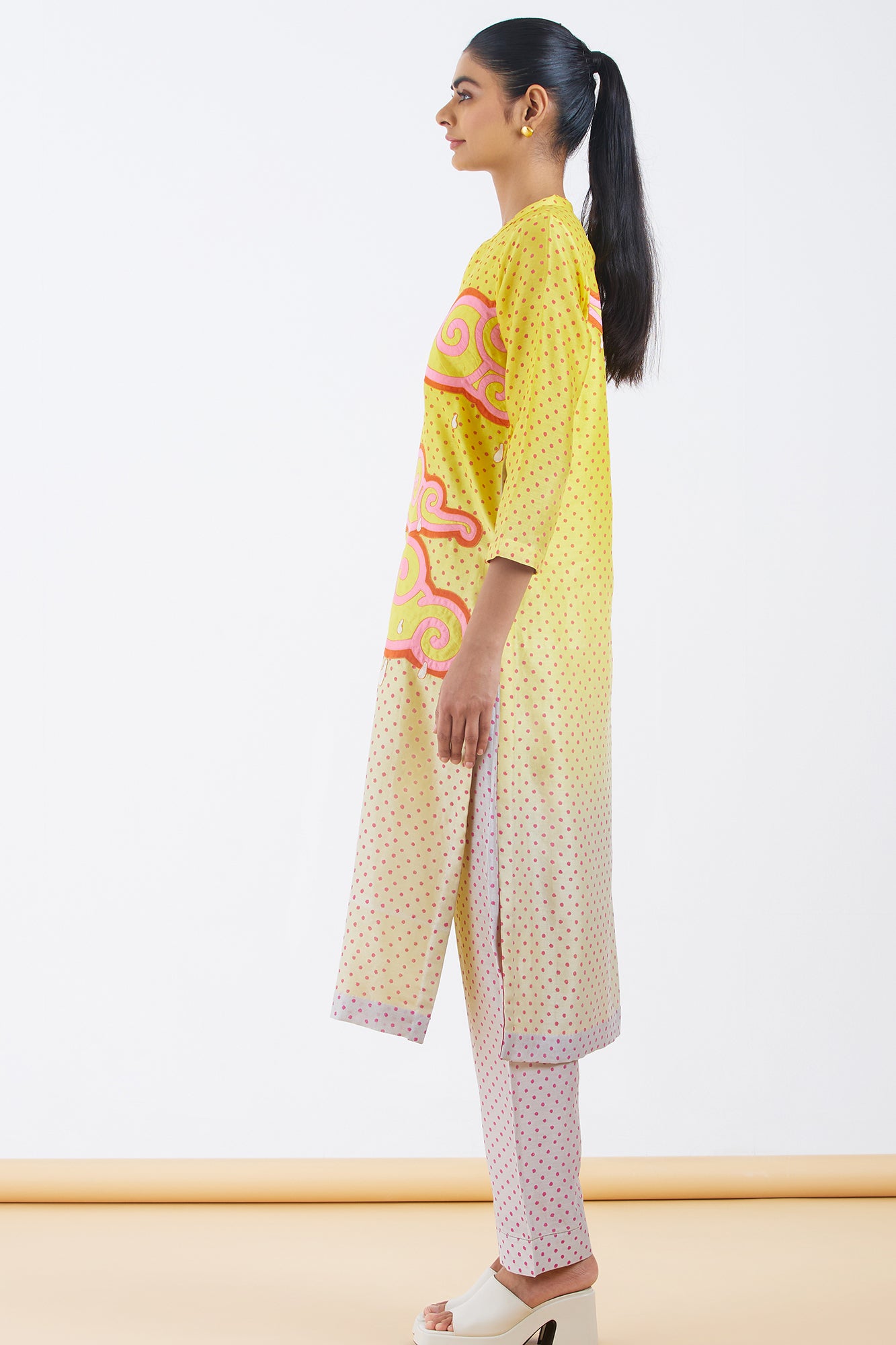 Silk Chanderi Kurta Set