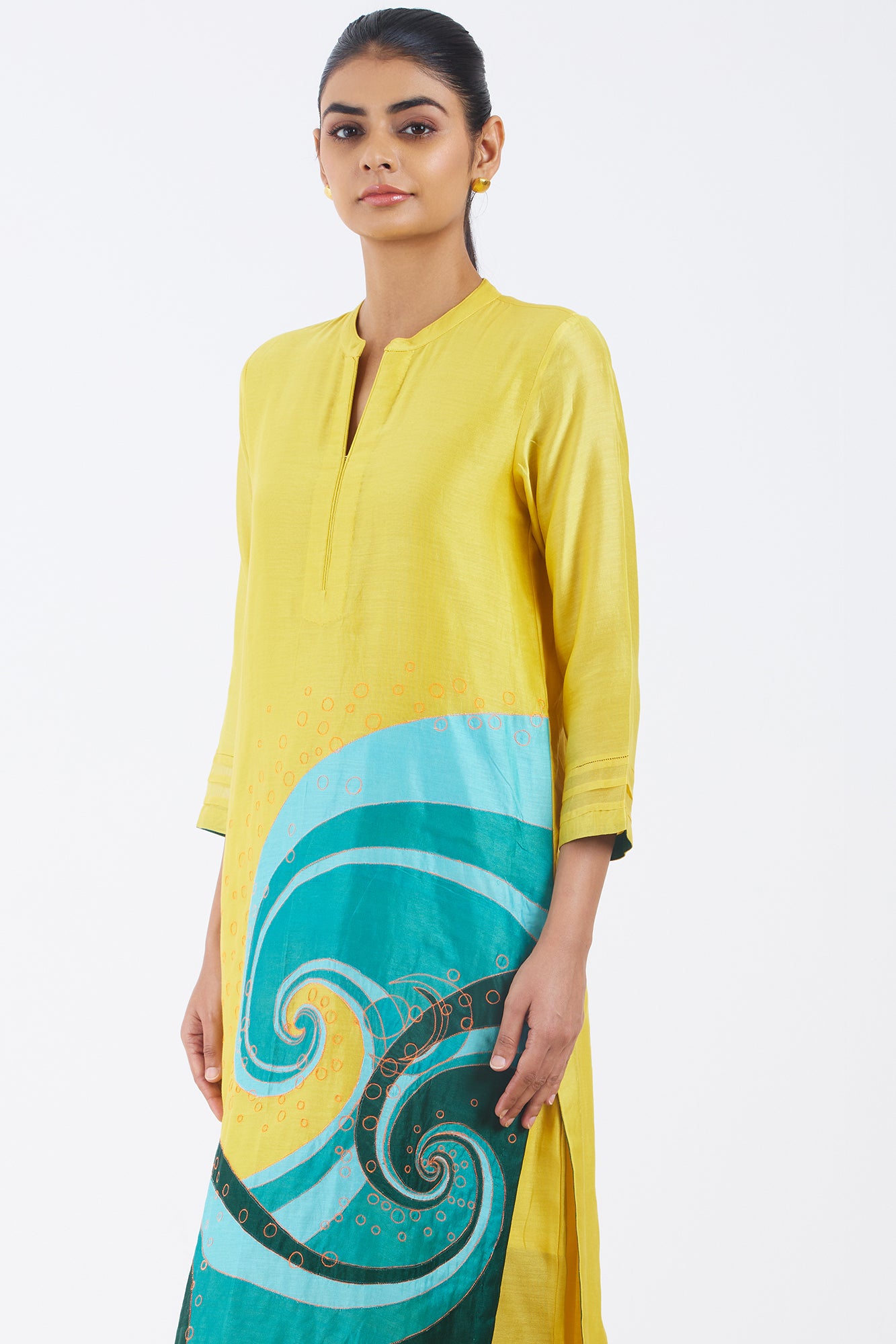 Silk Chanderi Kurta Set