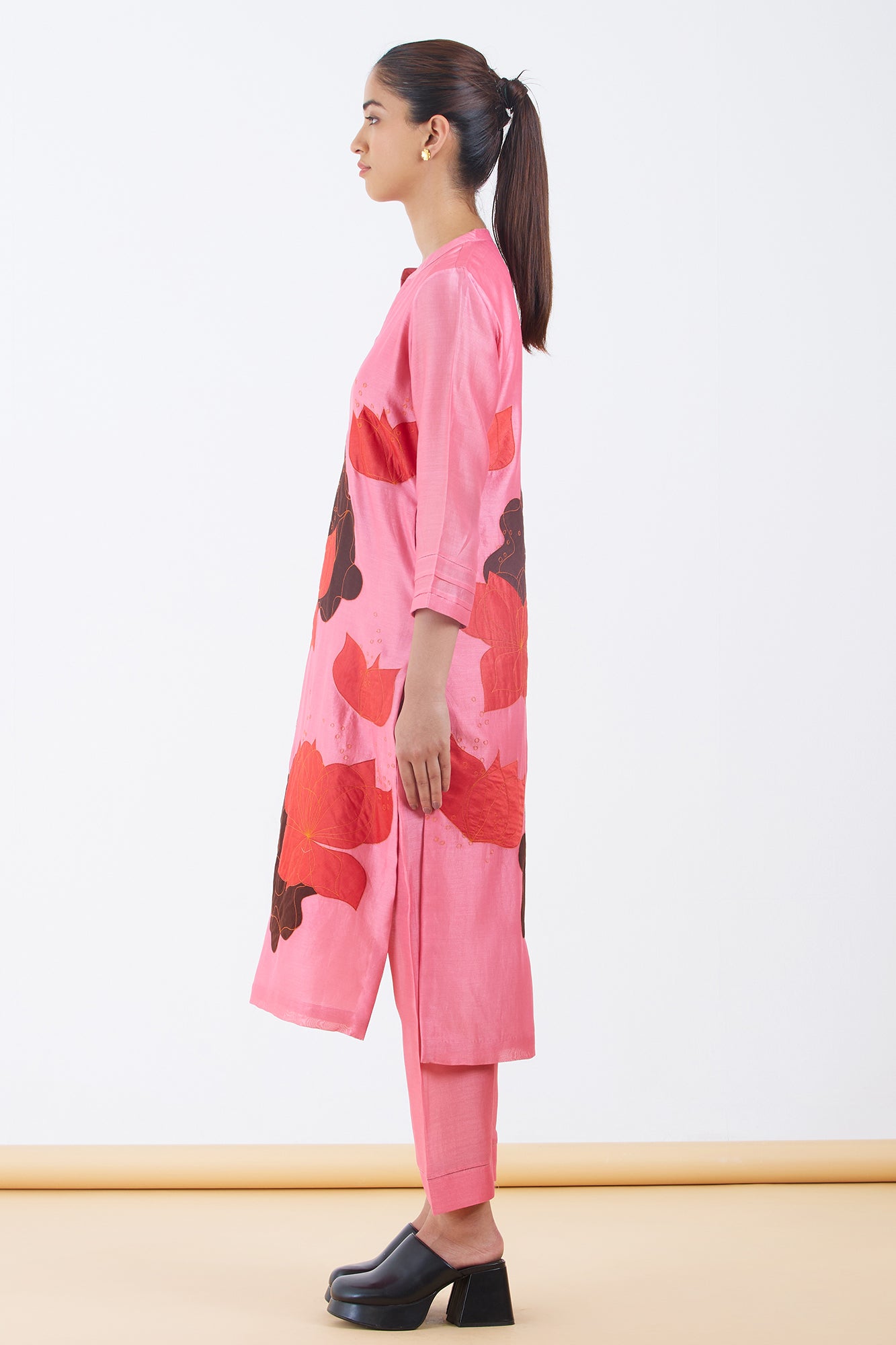 Silk Chanderi Kurta Set