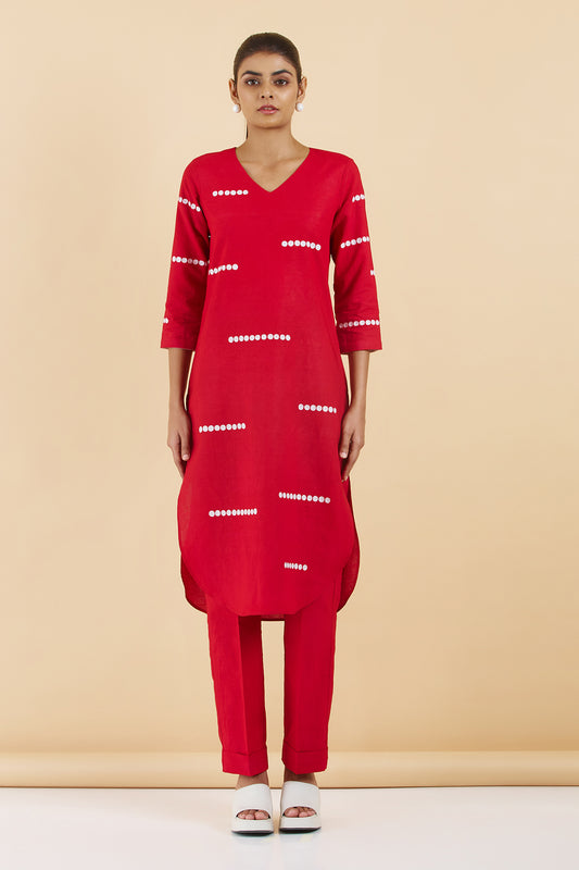 Linen Kurta Set TN-1376