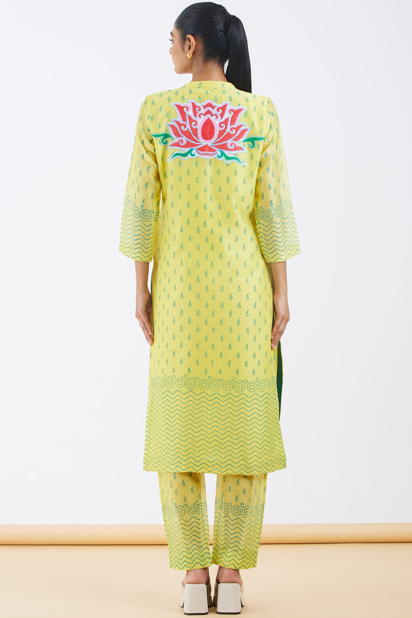 Silk Chanderi Kurta Set
