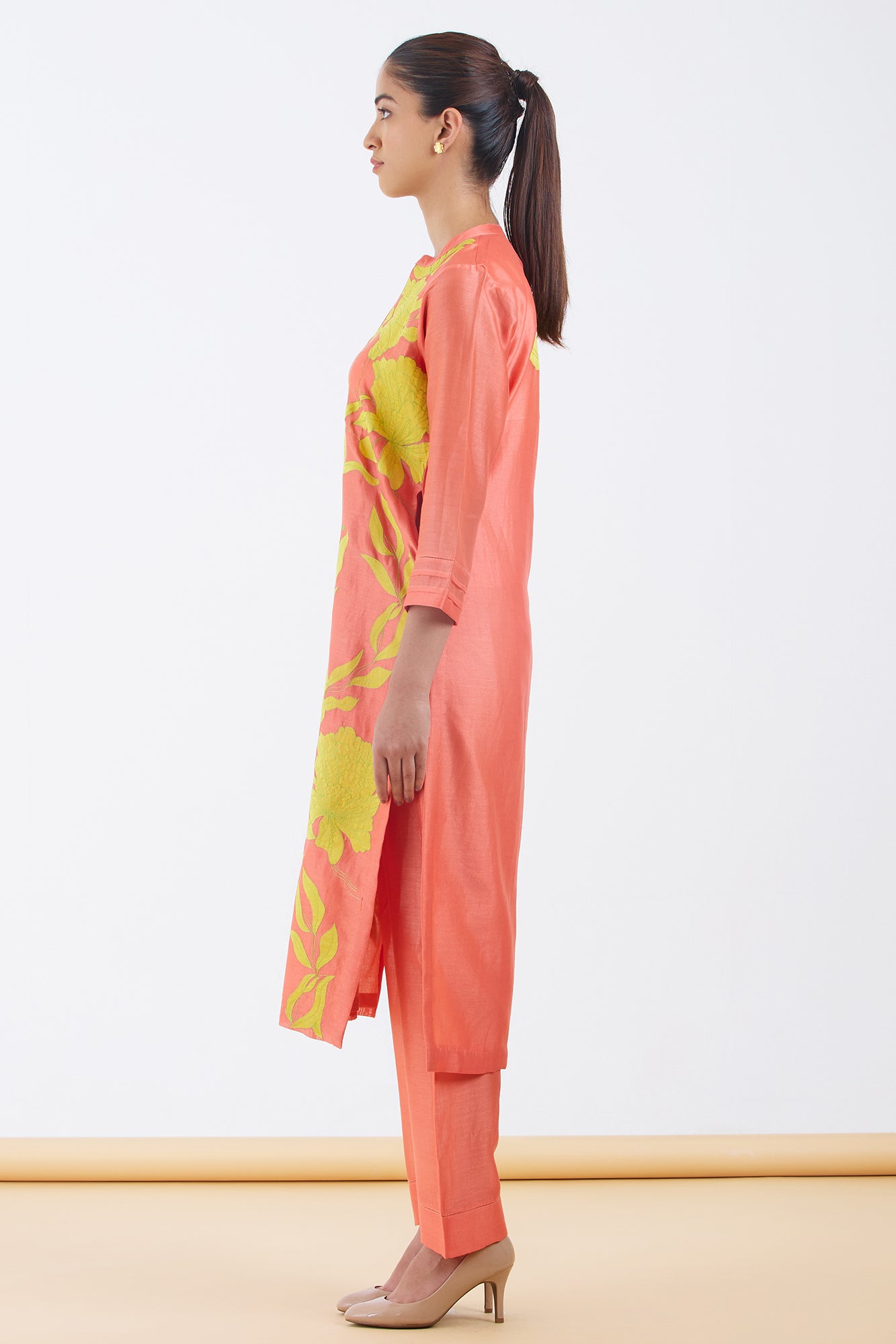 Silk Chanderi Kurta Set