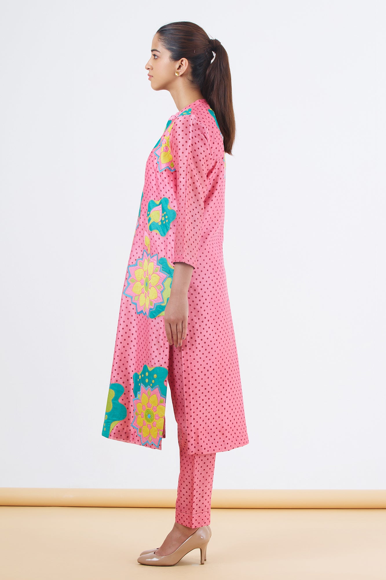 Silk Chanderi Kurta Set