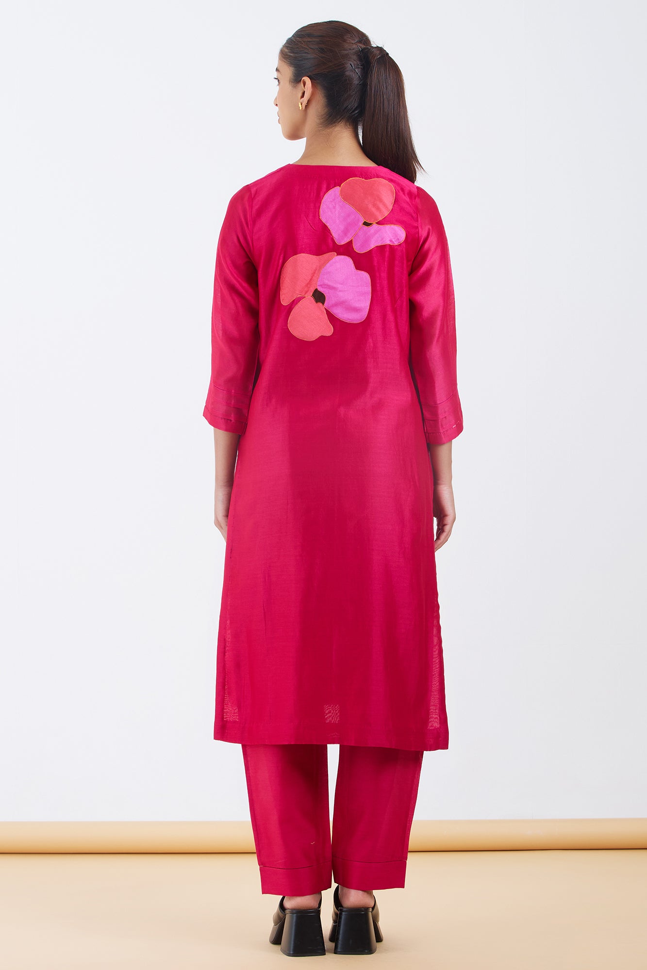 Silk Chanderi Kurta Set