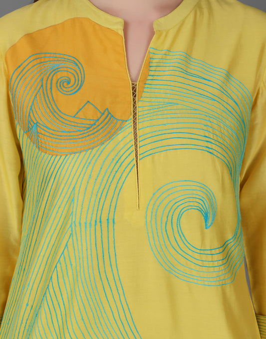 ABHJEET KHANNA | BUY CLASSIC TUNIC SETS ONLINE INDIA | WAVE EMBROIDERY |