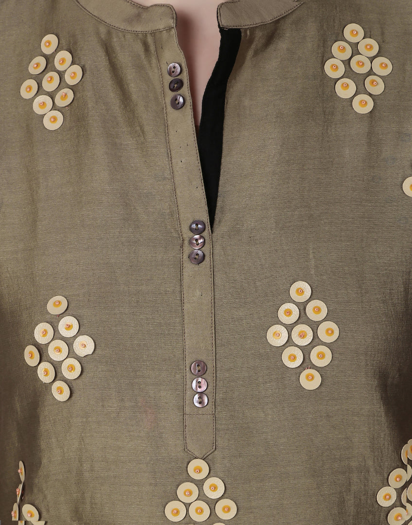 ABHJEET KHANNA | EMBROIDERY TUNIC SET | BUY ONLINE INDIA | POLKA DOT | WORK WEAR KURTA