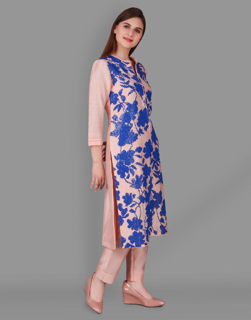 9001257 PINK FLORAL BLOB CONTRAST
