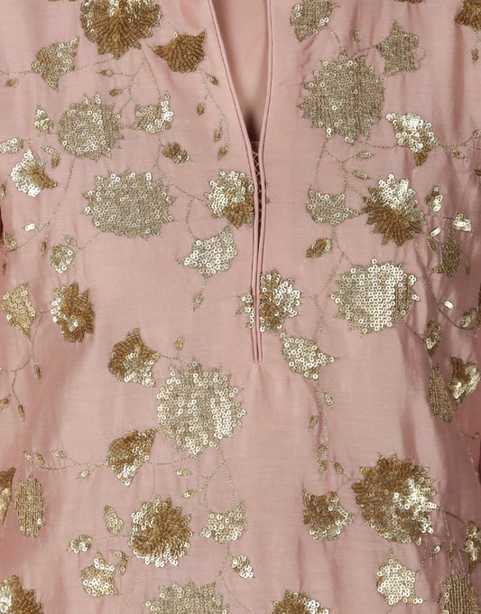 ABHJEET KHANNA | LIGHT EMBROIDERY TUNIC SET | BUY ONLINE INDIA