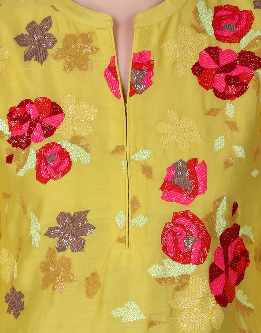 ABHJEET KHANNA | ALL OVER HAND EMBROIDERY TUNIC SET | TROUSSEAU ONLINE INDIA | INDIAN WEDDING OUTFIT