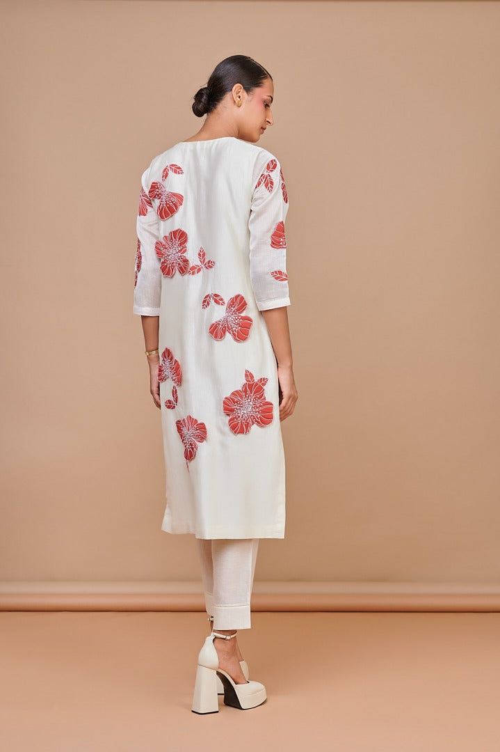 ABHJEET KHANNA | DESIGNER TUNICS | SHOP ONLINE INDIA | OFF WHITE TUNIC