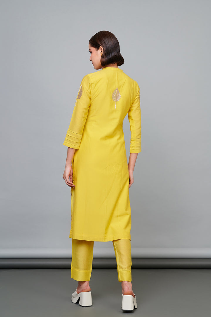 1026 Chanderi Kurta with Bottoms