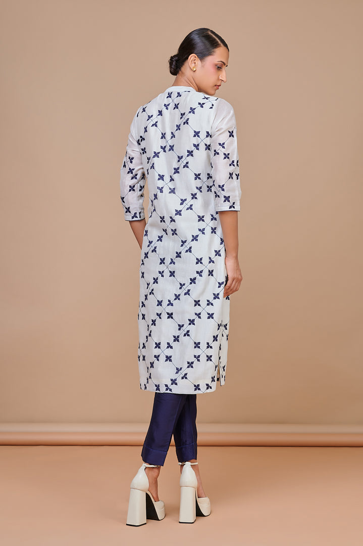 ABHJEET KHANNA | APPLIQUE TUNIC SET | SHOP INDIAN DESIGNER WEAR | SHOP ONLINE