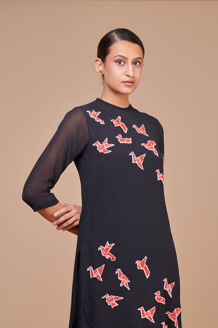 9001364 BLACK ORIGAMI BIRDS