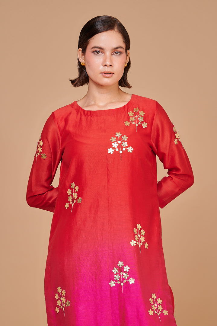 9001354 RED FUCSHIA OMBRE CO ORD
