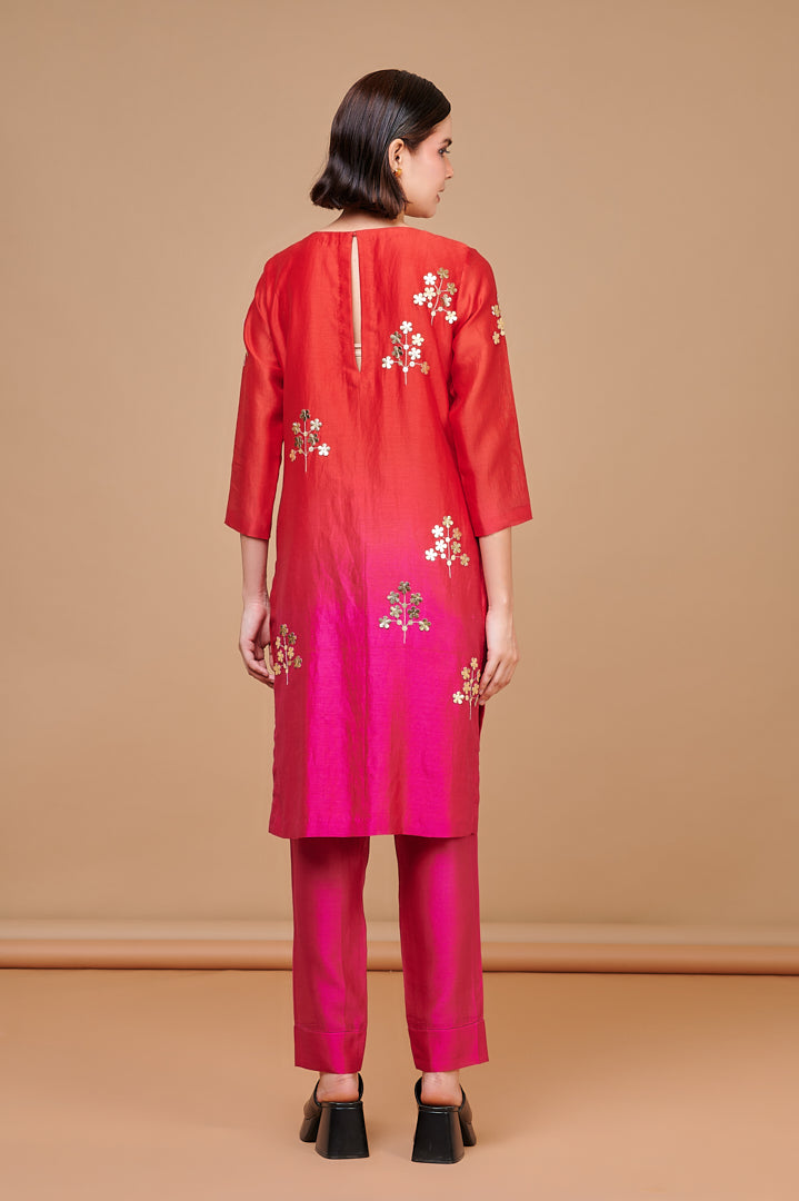 9001354 RED FUCSHIA OMBRE CO ORD