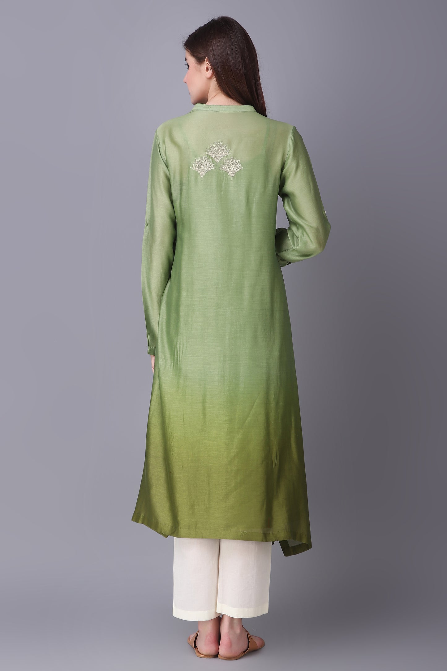 9001066 OLIVE GEOMETRIC ZARI FLORAL