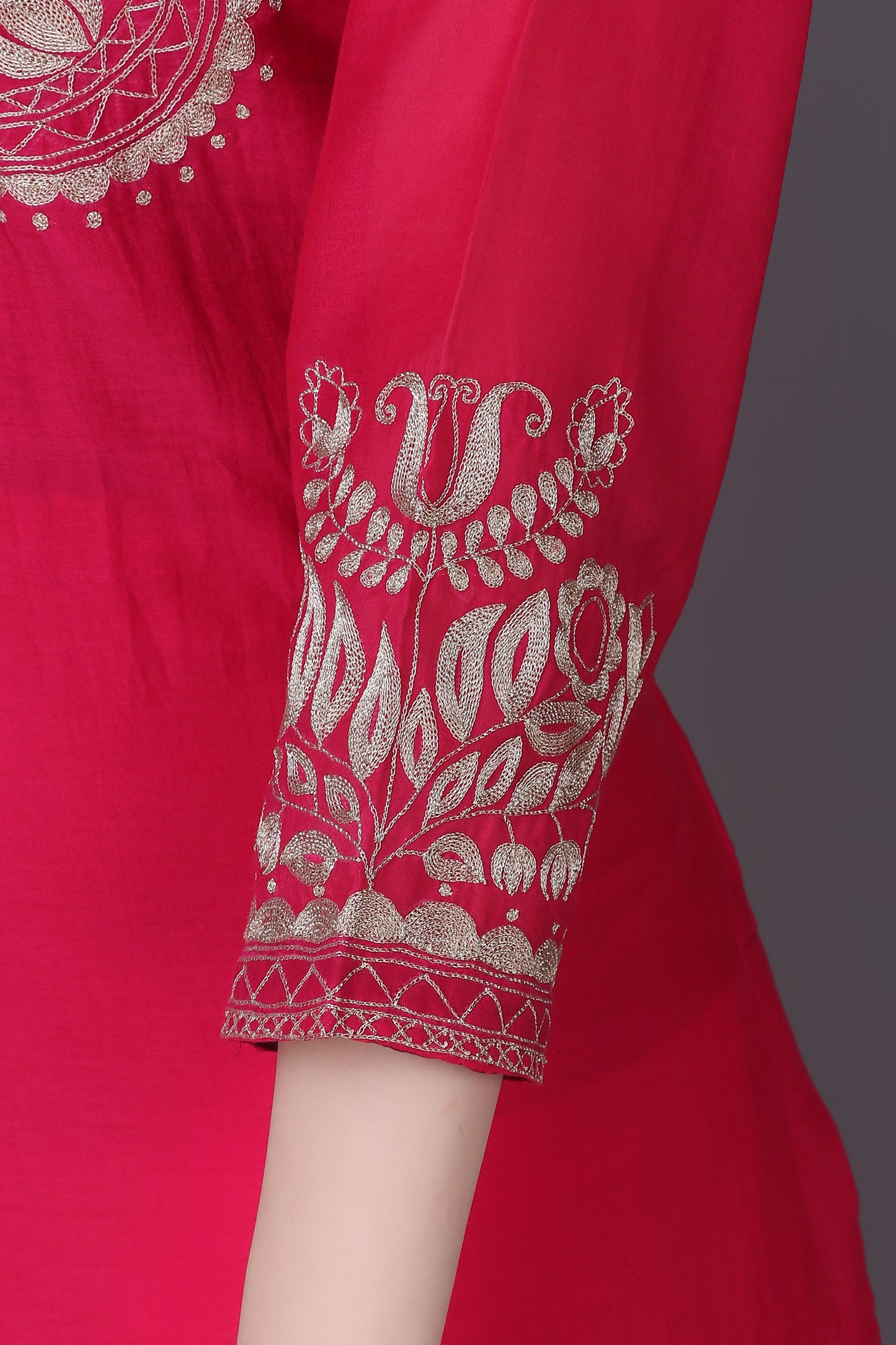 ABHJEET KHANNA | SHOP TROUSSEAU KURTA SETS ONLINE INDIA | DESIGNER WEAR KURTA SET | FUSCHIA FESTIVE WEAR