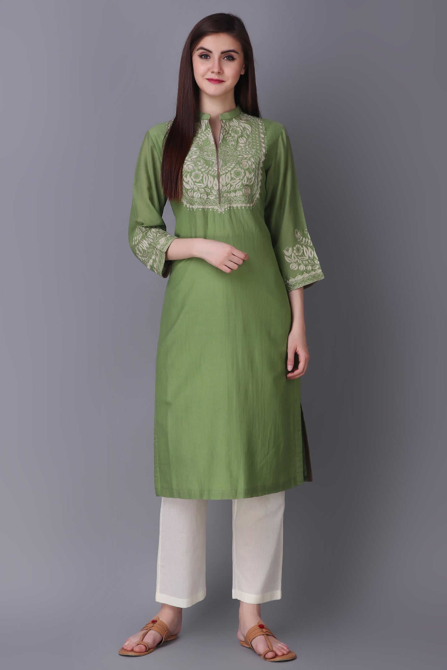 9001068 SAGE ZARI FLOWER