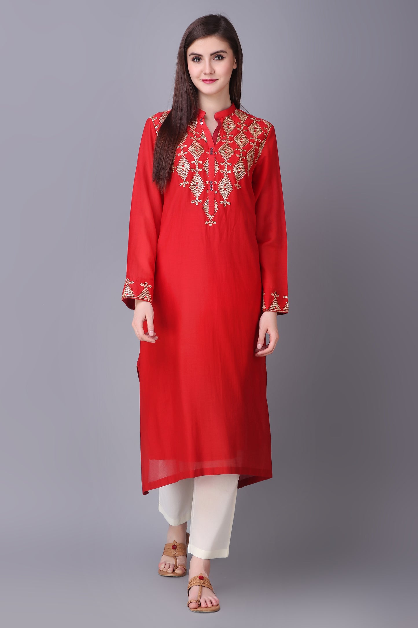 ABHJEET KHANNA | SHOP TROUSSEAU KURTA SETS ONLINE INDIA | DESIGNER WEAR KURTA SET | RED GOLD FESTIVE WEAR