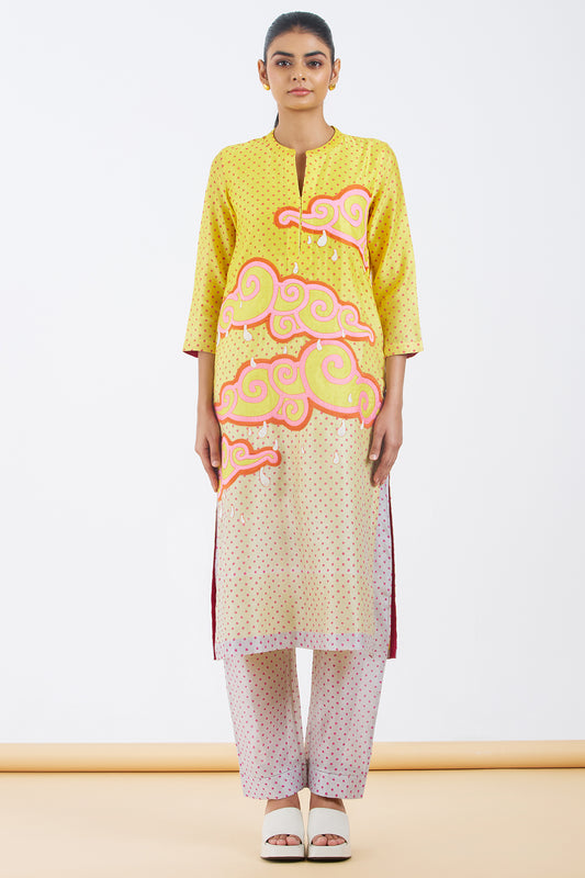 Silk Chanderi Kurta Set