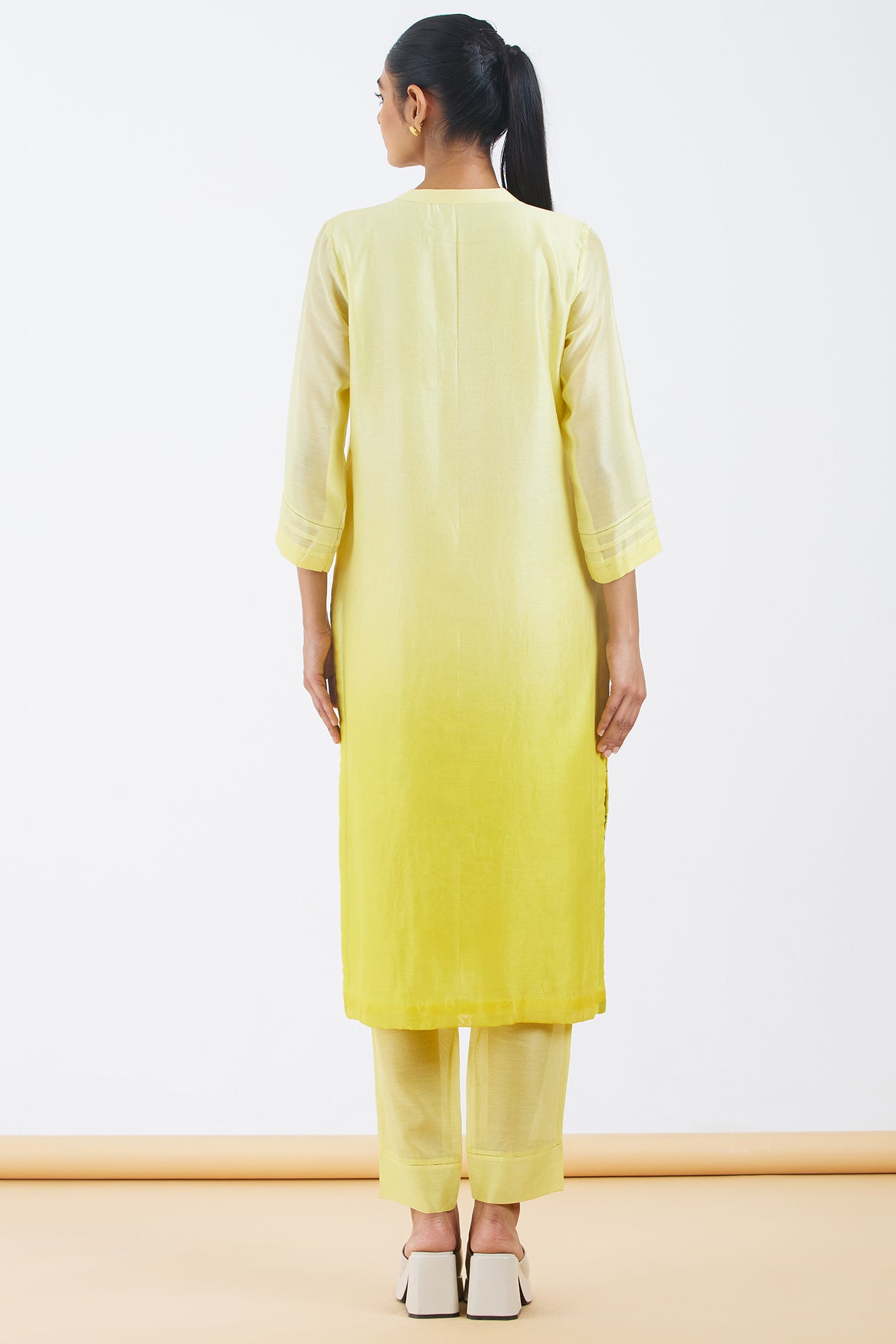 Silk Chanderi Kurta Set