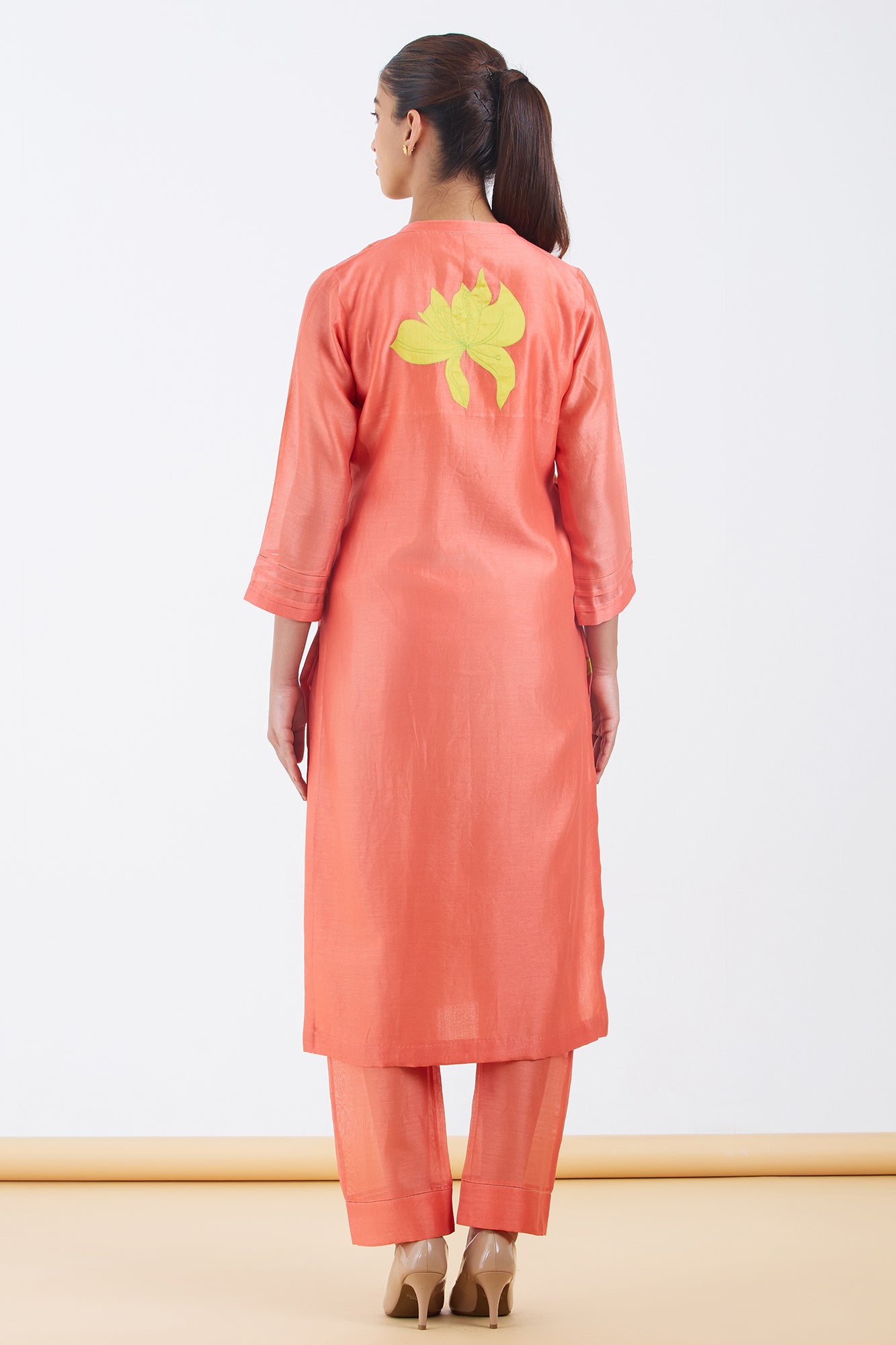 Silk Chanderi Kurta Set