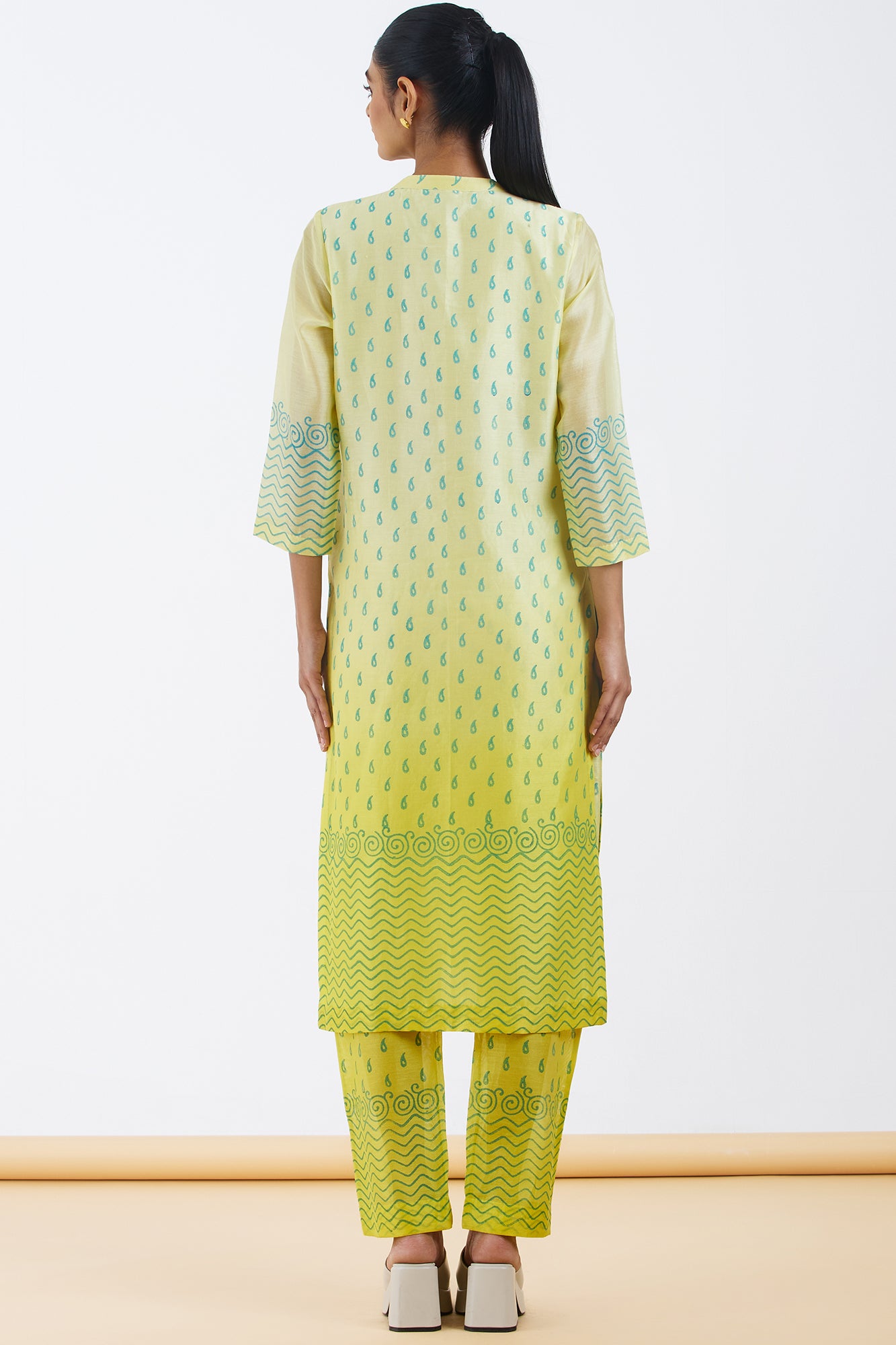 Silk Chanderi Kurta Set