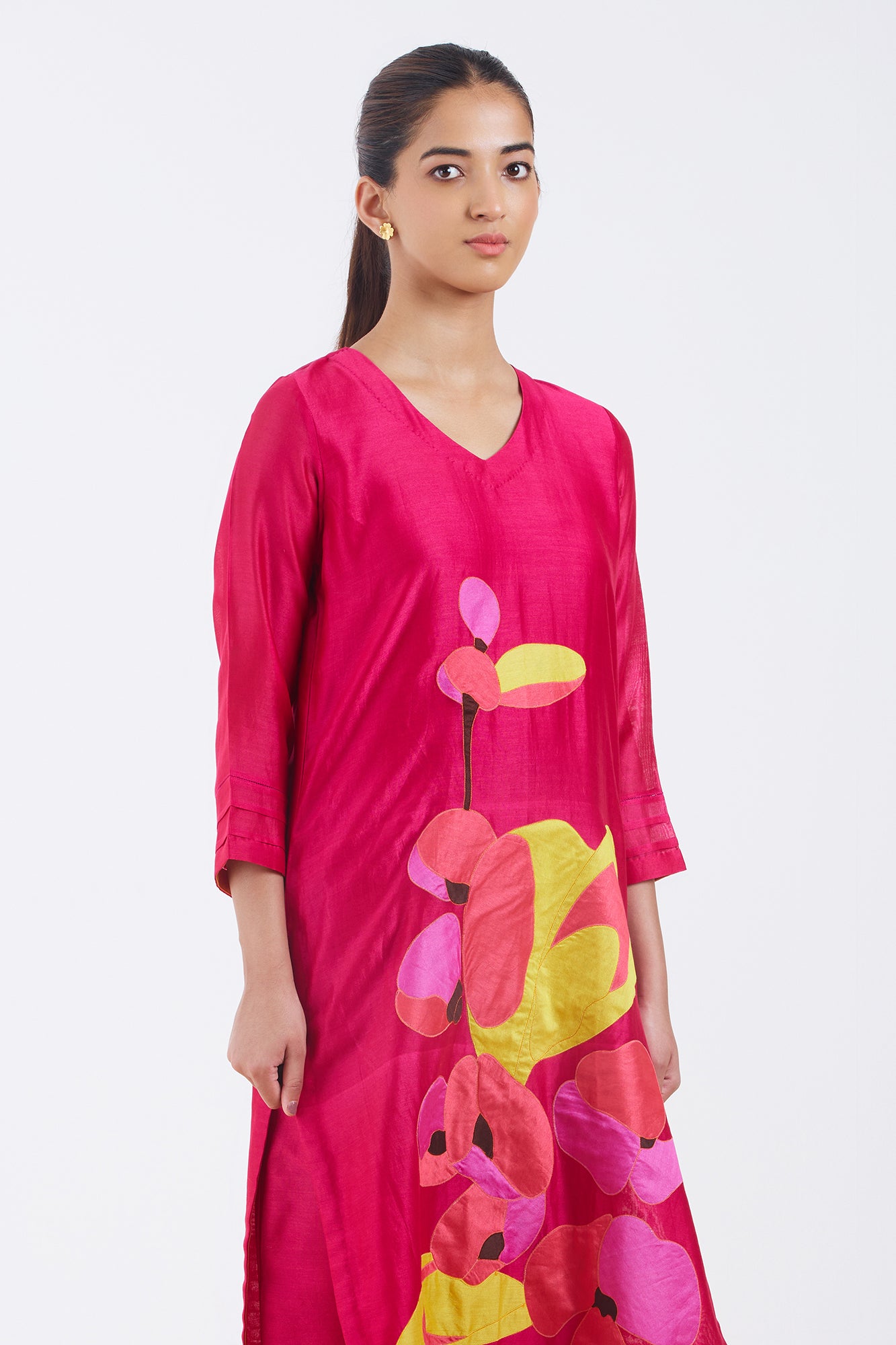 Silk Chanderi Kurta Set